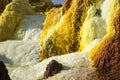 Dalol, Dankakil Depression. Volcanic hot springs of Ethiopia. EarthÃ¢â¬â¢s lowest land volcano.